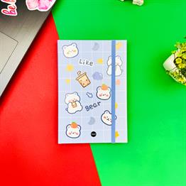 Leak Bear Tasarımlı Lastikli Defter