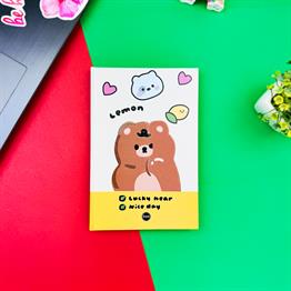Lemon Tasarımlı Lastikli Defter