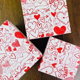 Love Heart Gift Box - 3 Pcs Set