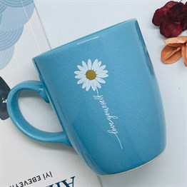 Love Yourself Blue Printed Mug