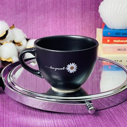 Love Yourself Black Printed Cup