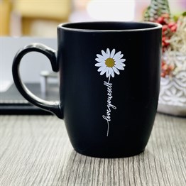 Love Yourself Black Printed Mug