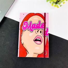 Made It Tasarımlı Lastikli Defter