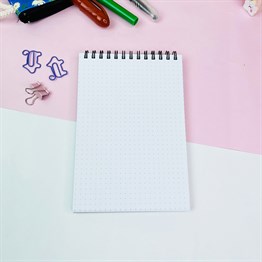 Mantar Motto Tasarımlı Spiralli Defter