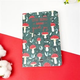 Mantar Motto Tasarımlı Terzi Dikişli Defter