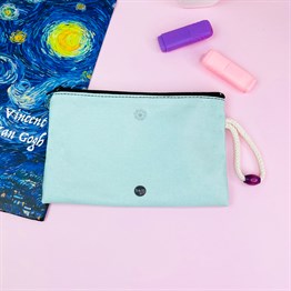 Blue Color Cloth Pencil Case