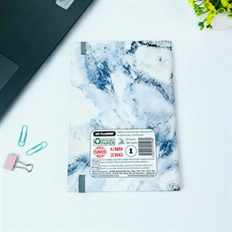 Mermer Motto Tasarımlı Lastikli Defter