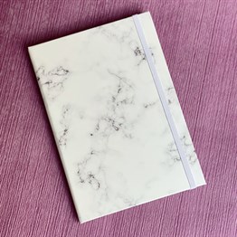 Mermer Tasarımlı Lastikli Defter