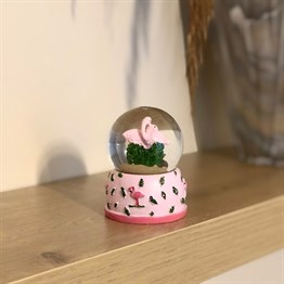 Flamingo Snow Globe - Mini