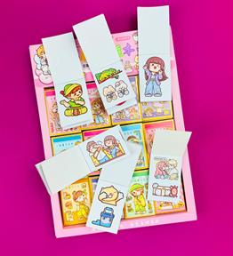 Mini Prenses Sticker Defteri x48