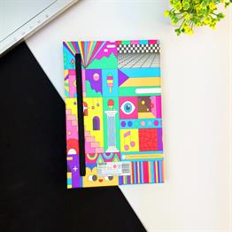 Mix Tasarımlı Lastikli Defter