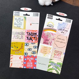 Mod Tasarımlı Sticker