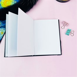Mona Lisa Tasarımlı Sert Kapaklı Lastikli Mini Defter