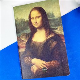 Mona Lisa Tasarımlı Terzi Dikişli Defter