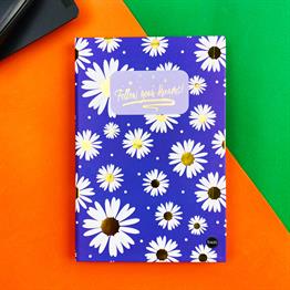 Mor Follow Your Dreams Tasarımlı Lastikli Defter
