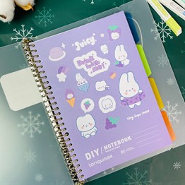 Mor Lastikli Kendindin Yap Defter B5 