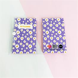 Mor Papatya  PP Mini Çanta Defter