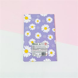 Mor Papatya Tasarımlı Terzi Dikişli Defter