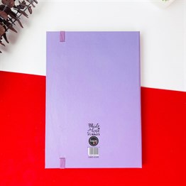 Mor Renk Lastikli Defter
