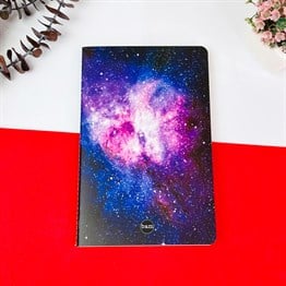 Purple Space Saddle Stitched Notebooks