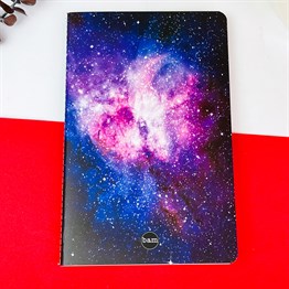 Purple Space Saddle Stitched Notebooks
