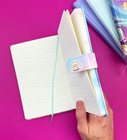 Motto Tasarımlı Mıknatıs Kapak Defter 19x12 Cm