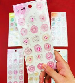 Mühür Tasarımlı Sticker x20