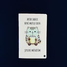 Mutlu Eden Şeylere Müsaitim Terzi Dikişli Defter