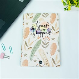Mutluluk Tohumu Tasarımlı Lastikli Defter