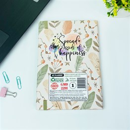 Mutluluk Tohumu Tasarımlı Lastikli Defter