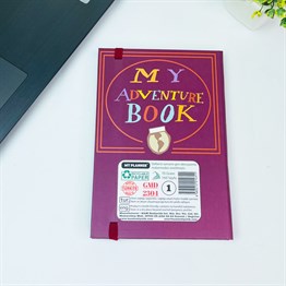 My Adventure Book Tasarımlı Lastikli Defter