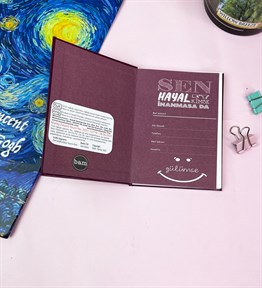 My Adventure Book Tasarımlı Sert Kapaklı Lastikli Mini Defter