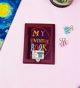 My Adventure Book Tasarımlı Sert Kapaklı Lastikli Mini Defter