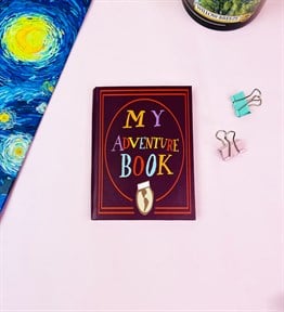 My Adventure Book Tasarımlı Sert Kapaklı Lastikli Mini Defter
