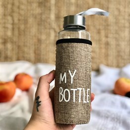 My Bottle Kılıflı 400 Ml Cam Matara