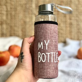 My Bottle Kılıflı 400 Ml Cam Matara