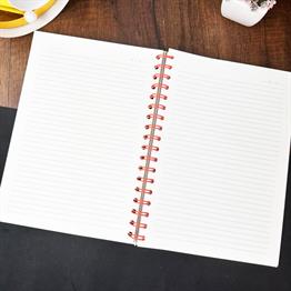 My Planner Tasarımlı Çizgili Spiralli Defter 