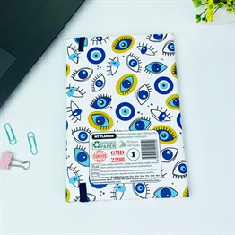 Nazar Değmesin Tasarımlı Lastikli Defter