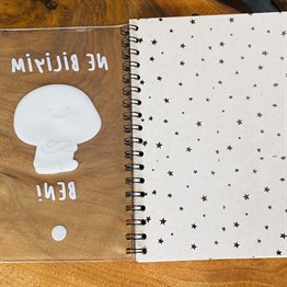 Ne Biliyim Ben Tasarımlı Çanta Kapaklı Spiralli Defter