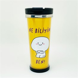 Ne Biliym Ben Tasarımlı 400 Ml Kağıt Termos