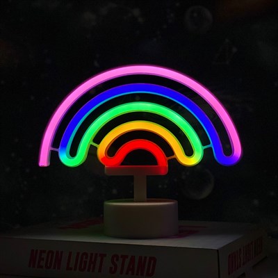 Neon Gökkuşağı Lamba İstoç Toptan