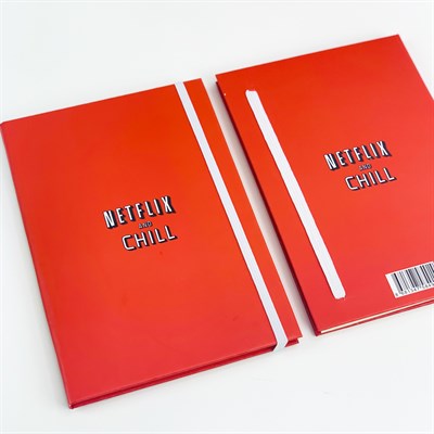 Netfilix Tasarımlı Lastikli Defter 