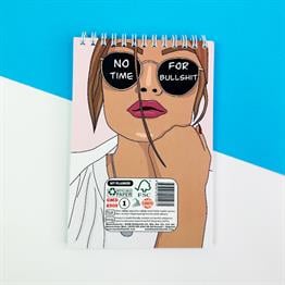 No Tıme For Bullshıt Spiralli Defter