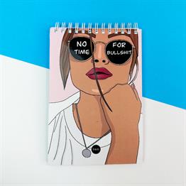 No Tıme For Bullshıt Spiralli Defter