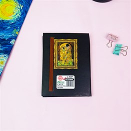 Öpücük Ve Sırları Tasarımlı Sert Kapaklı Lastikli Mini Defter
