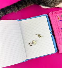 Otomat Tasarımlı Peluş Kapak Defter