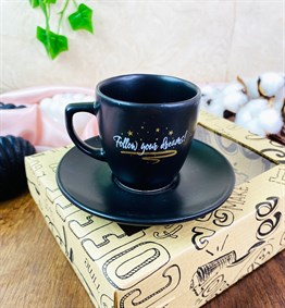 Follow Your Dreams Turkish Coffee Cup & Saucer With Special Box