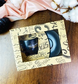Follow Your Dreams Turkish Coffee Cup & Saucer With Special Box