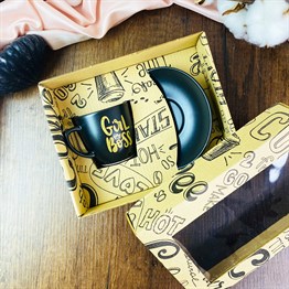 Girl Boss Turkish Coffee Cup & Saucer With Special Box