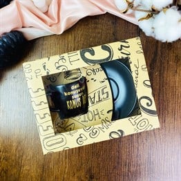Deli Konuşuyor Susun Turkish Coffee Cup & Saucer With Special Box